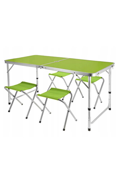 OEM Set masa cu 4 scaune camping ideale pentru turism - Verde