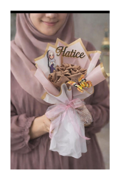 Sosyete shop Gift Shawl Bouquet, Turban Gift Arrangement, Head Covering, Hajj...