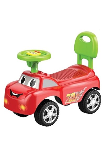 Dreamcar Premergător roșu pentru bebeluși cu claxon și sunet