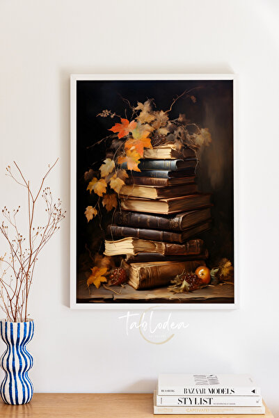 tablodea Pictură clasică cu figurine de cărți vintage, pictură murală în stil...