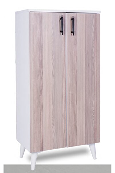 OnurEvimde 2 Kapaklı 4 Raflı Ayakkabılık Dolap Çok Amaçlı Dolap Kiler Dolabı ...