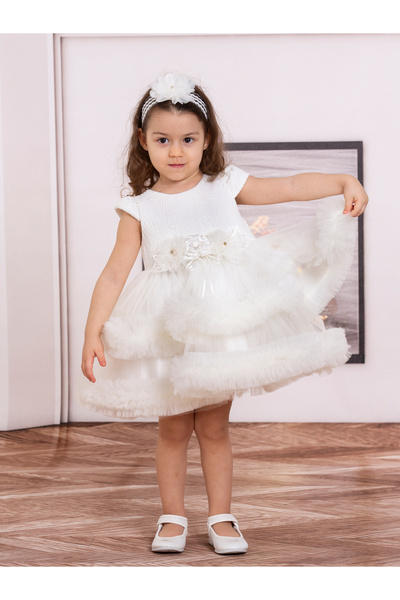 SÜSLÜ PİNK KİDS Baby Girl Tulle Dress