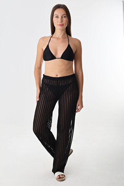 Soliva PRO-06 Siyah Örme Pareo Pantolon
