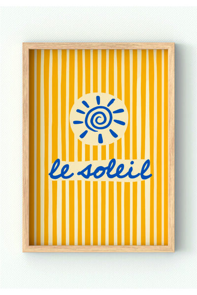 MIOVI WORKS Le Soleil | Çerçeveli Modern Minimal Salon Duvar Dekorasyonu Post...