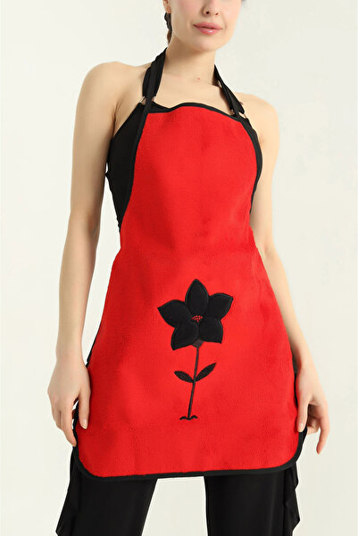 Bikaya Home Wellsoft Embroidered Liquid-Proof Kitchen Apron - Soft Textured -...