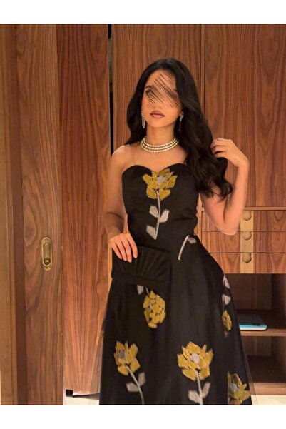 MEUON black evening dress