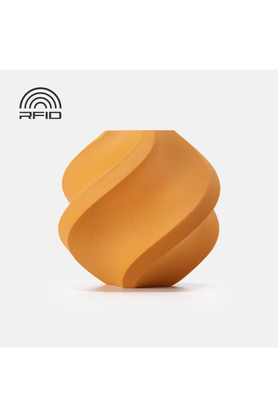 Bambu Lab Filament PLA Lemn 1.75 mm Galben Ocru Bobină RFID Galben Ocru 1kg