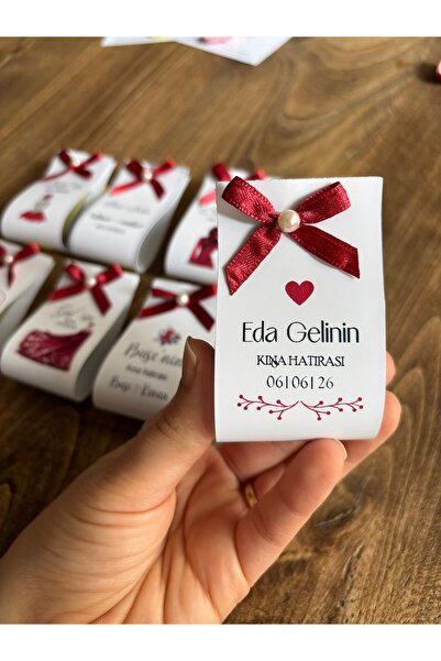 Loyapink Yeni Sezon 20 ADET İsimli Dağıtmalık Hediyelik Kına,Kına Hediyeliği,...