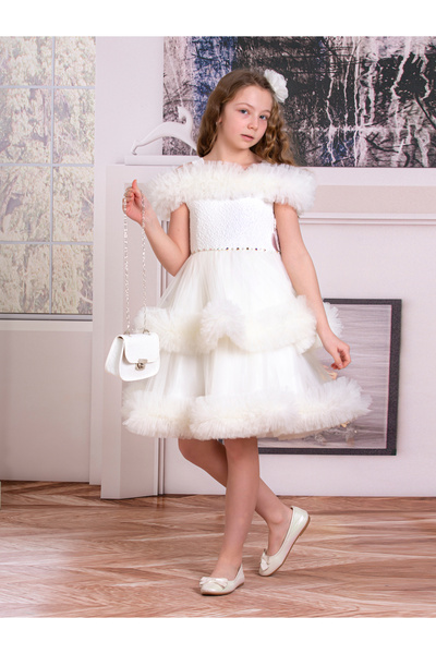 SÜSLÜ PİNK KİDS Girls' Princess Tulle Dress