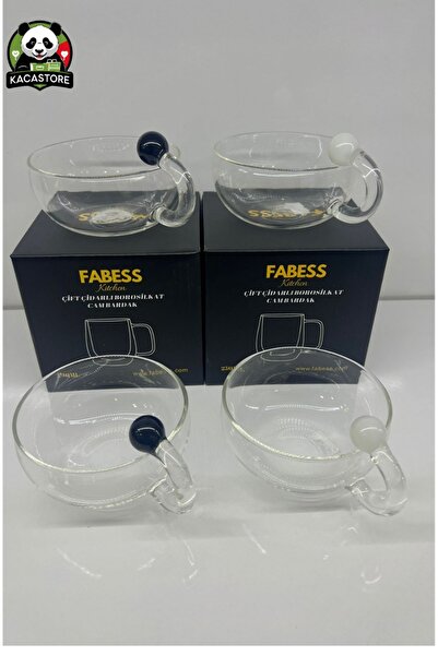 KACASTORE Boncuk Kulplu Kahve & Çay Bardağı