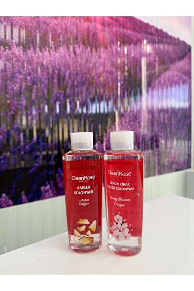 Clean Rose AMBER VE JAPON KİRAZ ÇİÇEKLİ 2Lİ KOLONYA