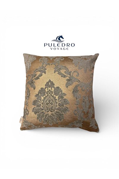 Puledro Voyage Dekoratif Kırlent Kılıfı 45x45 cm Yumuşak Dokulu Modern Desenl...
