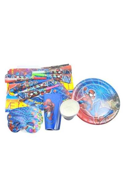 Generic Spider-Man Party Supplies Set for Kids