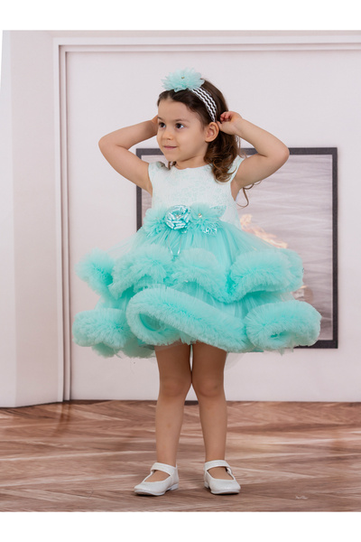 SÜSLÜ PİNK KİDS Baby Girl Tulle Dress