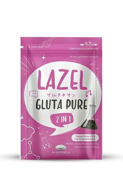 LAZEL Gluta Pure Softgels – Antioxidant & Wellness Supplement with Glutathion...