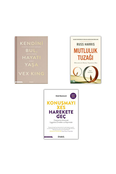 STABİL KİTAP Kendini Bul Hayatı Yaşa - Mutluluk Tuzağı - Konuşmayı Kes Hareke...
