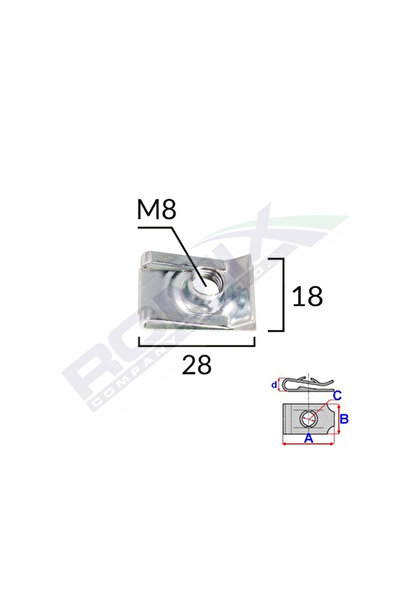 ROMİX Motorcycle Clamp for Bmw Set of 10 Pieces
