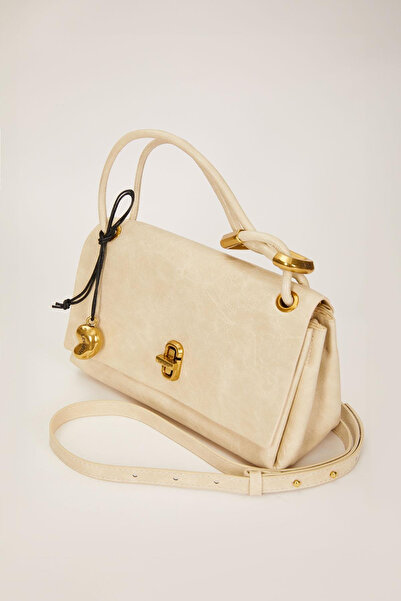 Levidor Детальна ручна сумка з вузловим ременем - норка