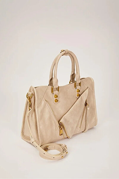 Levidor Подробна чанта с цип за джоб - сива