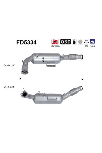 As Filtru Funingine/Particule Sist.De Esapament Mercedes-Benz Sprinter 3,5-T ...
