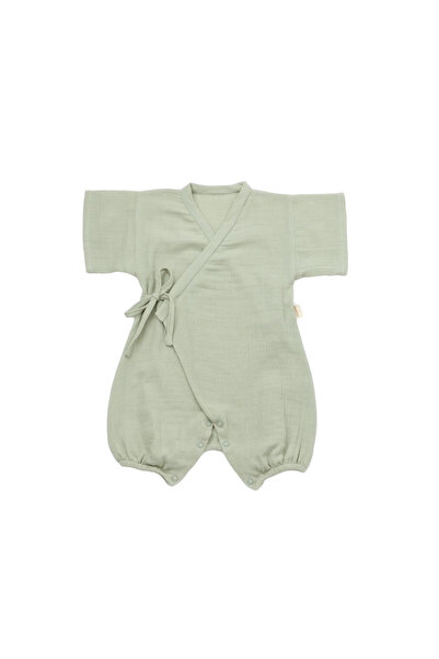 Evelise BabyCosy 100% cotton muslin jumpsuit Green (Size: 6-9 months)
