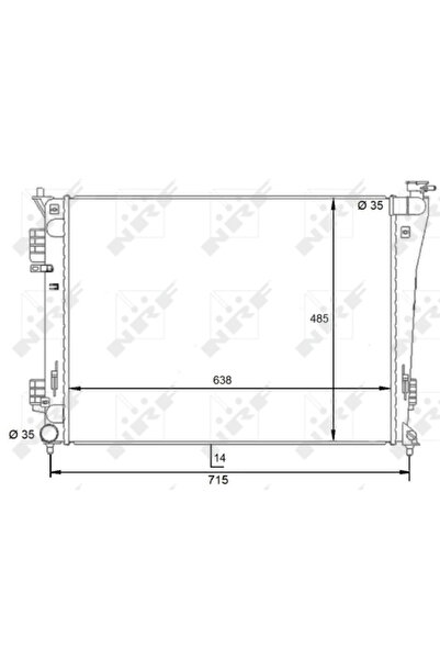 NRF Radiator Racire Motor Hyundai I40 1