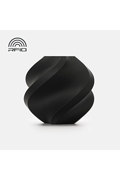 Bambu Lab Filament PLA Tough+ 1.75 mm Negru, bobină RFID de 1 kg, Negru