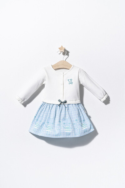 Evelise Rochita pentru fetite Cats, Tongs baby (Culoare: Albastru, Marime: 9-...