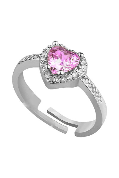 BRIDEIST WEDDING CO Serious Relationship Ring |   Pink Heart Stone Adjustable...