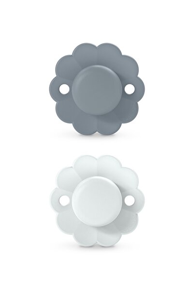 Evelise Set of 2 physiological pacifiers 0-6 months, navy blue, Wonderland Bu...