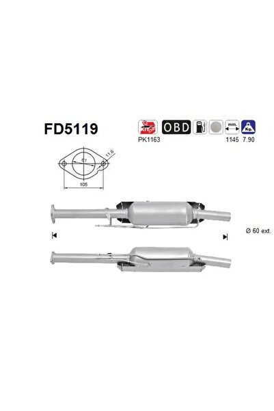 As Filtru Funingine/Particule Sist.De Esapament Ford C-Max 2/Focus 3/Grand C-Max