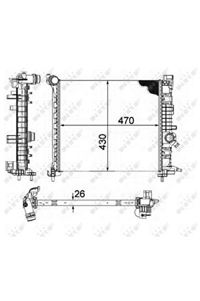 NRF Radiator Racire Motor Opel Meriva B Van/Meriva B Microbus Vauxhall Meriva...