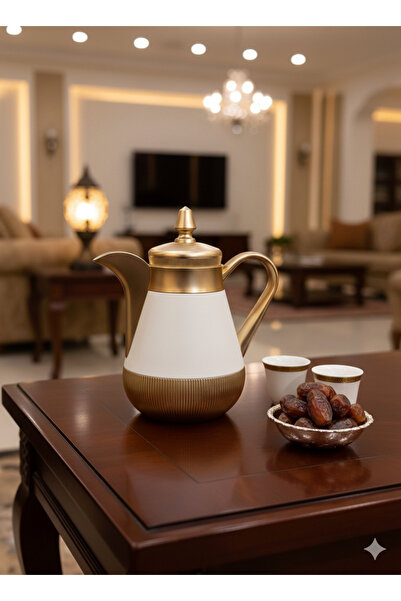 REFAN A new thermos in a beautiful white and gold color, half a liter