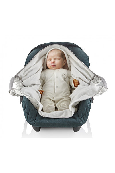 Evelise Paturica cu sistem multifunctional BabyJem Carrier Alb pentru transpo...