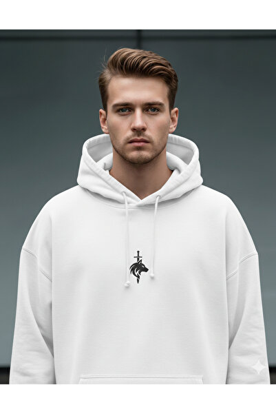 dwnwear هوديي سويت شيرت بسحاب نصفي أسود اللون للبالغين من مطبوع عامًا فما فوق...