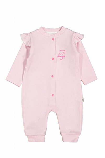 Evelise Salopeta cu maneca lunga si volanas nou nascut ROZ, Tongs baby (Marim...
