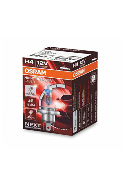 ams-OSRAM Set 2 Becuri 12V H4 60/55 W Întrerupător de Noapte Laser Nextgen +1...
