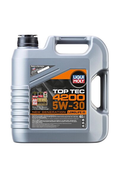 Liqui Moly Top Tec 4200 5W-30- Vw 504 00/507 00 (3706)- 4L