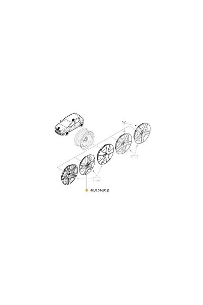 Renault Capac Roata 16'' Logo