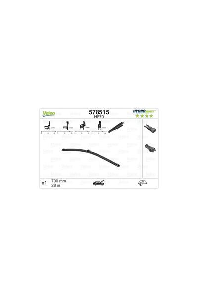 VALEO Wiper Hydroconnect Hf-Hr 700 Mm