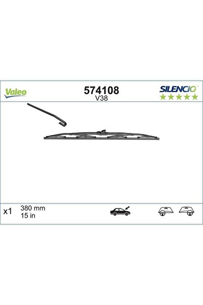 VALEO Stergator Silencio Conventional Standard 380 Mm V38