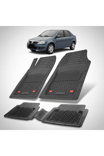 TEAMCAR Πατάκια Χαλάκια Τύπου Πορτμπαγκάζ Συμβατά με Dacia Logan 2008-2012, Μ...