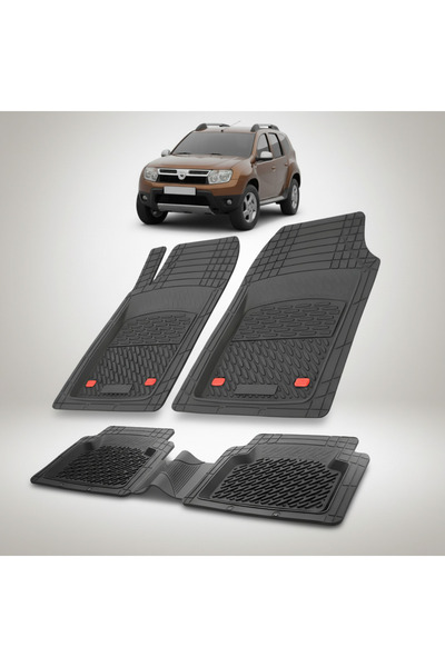 TEAMCAR Πατάκια δαπέδου τύπου δίσκου συμβατά με Dacia Duster I (2010 – 2013),...