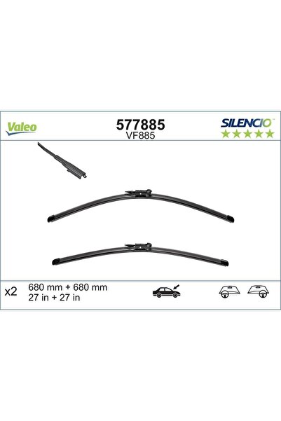 VALEO Set Stergatoare Silencio X.trm 680/680 Mm Vf885