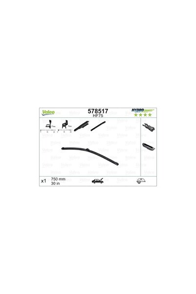 VALEO Wiper Hydroconnect Hf-Hr 750 Mm