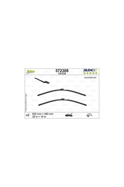 VALEO Set Stergatoare Silencio Aquablade 650/480 Mm
