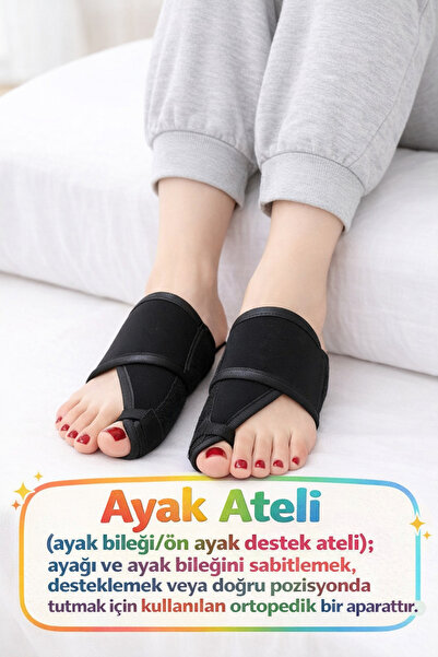 GenelTedarik Ayak Ateli Parmak Düzeltici Gece Ateli Bunion Düzeltici Halluks ...