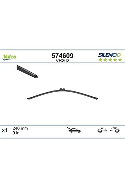 VALEO Stergator Luneta Silencio Flat 240 Mm Vr262