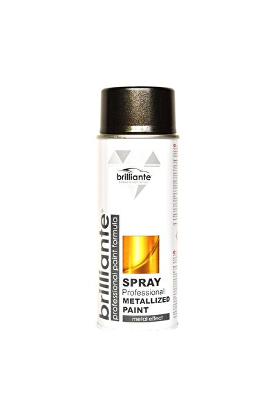 BRILLIANTE Vopsea Spray Metalizata Negru 400 Ml