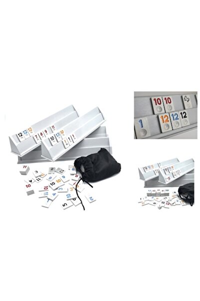 ANGMAD ANGMAD Rummy Game, complete set with 4 plastic boards, multi-colored p...